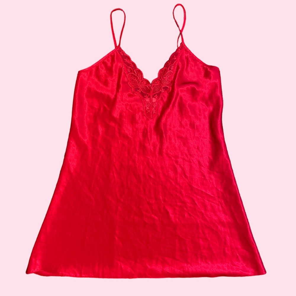 Vintage Red 60s Slip Size medium
